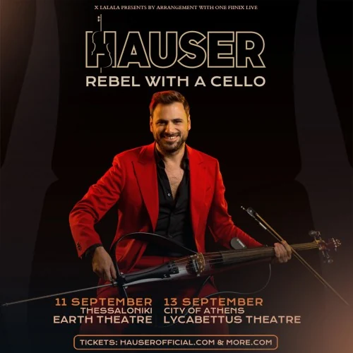 Hauser Rebel with a Cello στο Θέατρο Λυκαβηττού