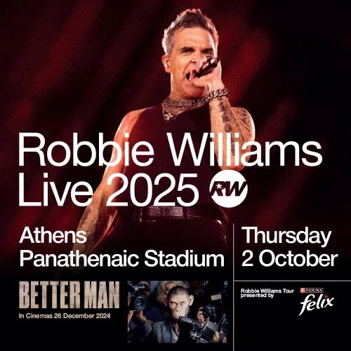O Robbie Williams στην Αθήνα