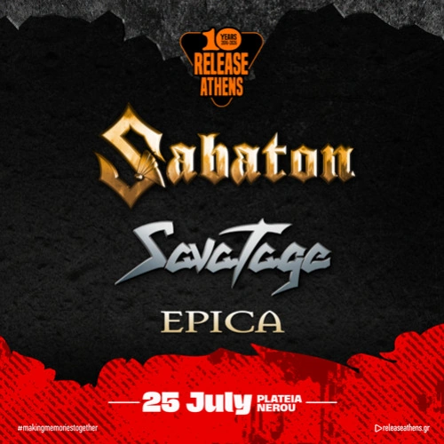 Release Athens 2026 | Sabaton / Savatage / Epica